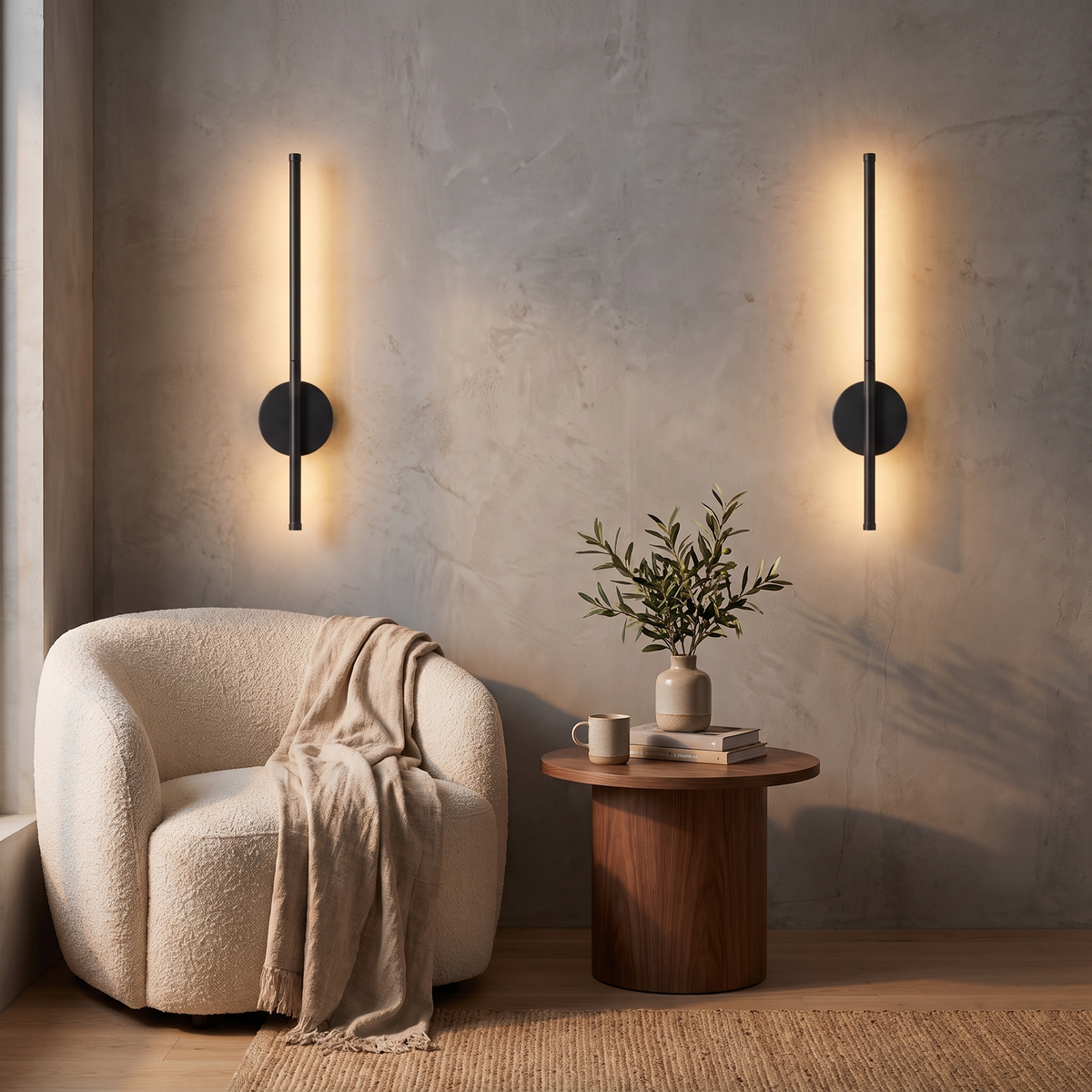 Solenne Cordless Magnetic LED Wall Sconce Set of 2 lifestyle photo 3