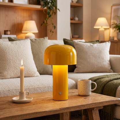 Mira Cordless Mushroom Table Lamp lifestyle photo 4