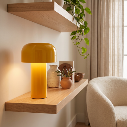 Mira Cordless Mushroom Table Lamp lifestyle photo 3