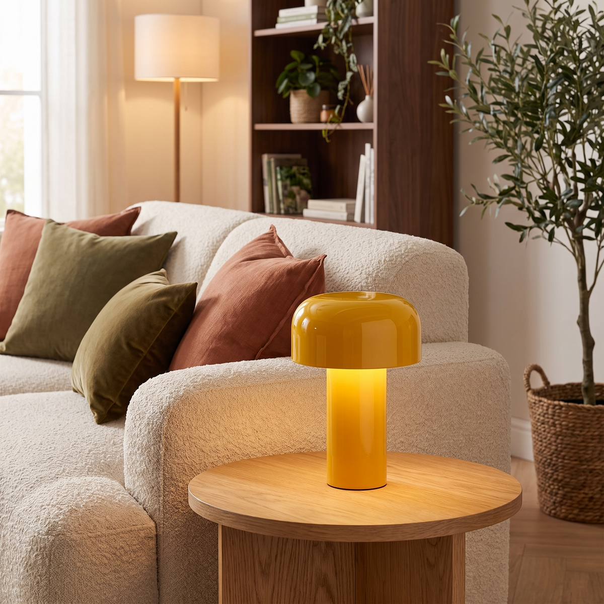 Mira Cordless Mushroom Table Lamp lifestyle photo 2