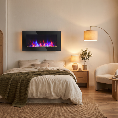 Hearthly 91 cm Wall Mounted Electric Fireplace lifestyle photo 2