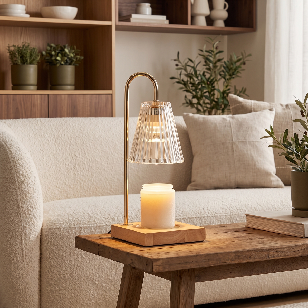 Ember Glass Candle Warmer Lamp lifestyle photo 4