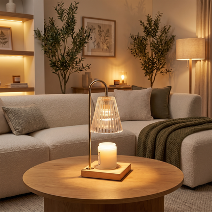 Ember Glass Candle Warmer Lamp lifestyle photo 1
