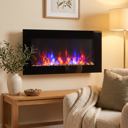 Hearthly 91 cm Wall Mounted Electric Fireplace lifestyle photo 4